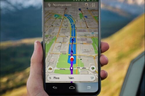 Bouton pause dans une application GPS